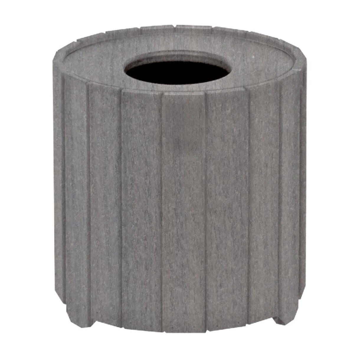 10 G Round Trash Container Gray
